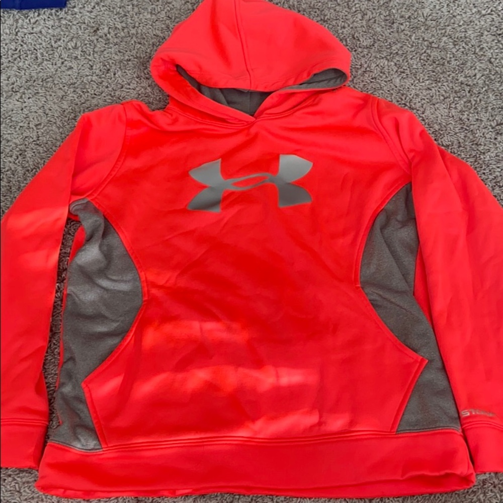 hot pink under armour hoodie